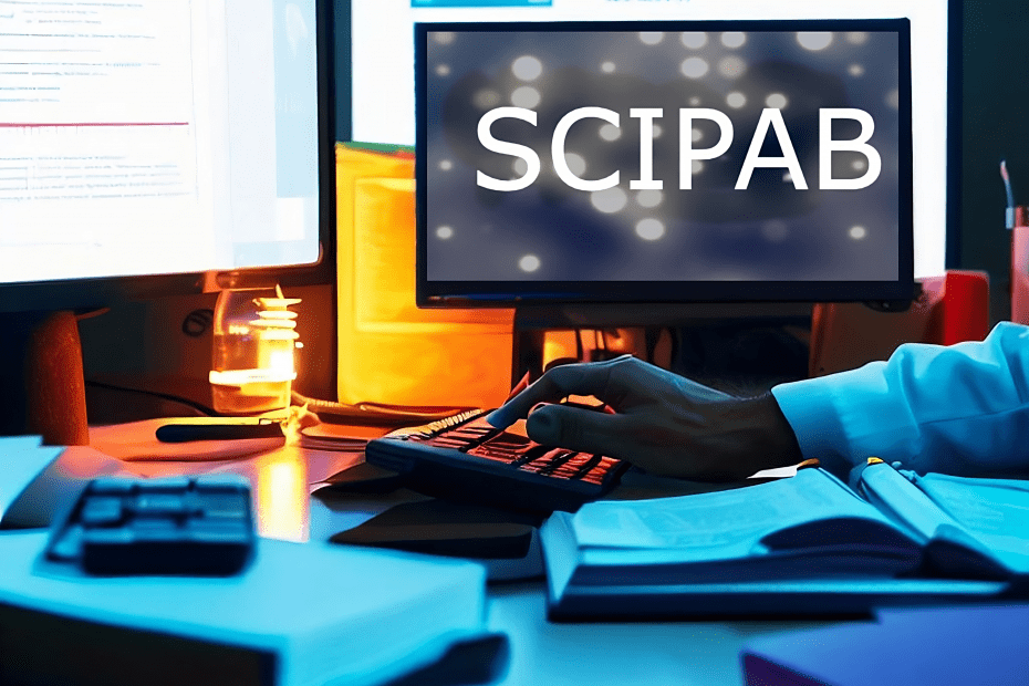 scipab on a computer screen